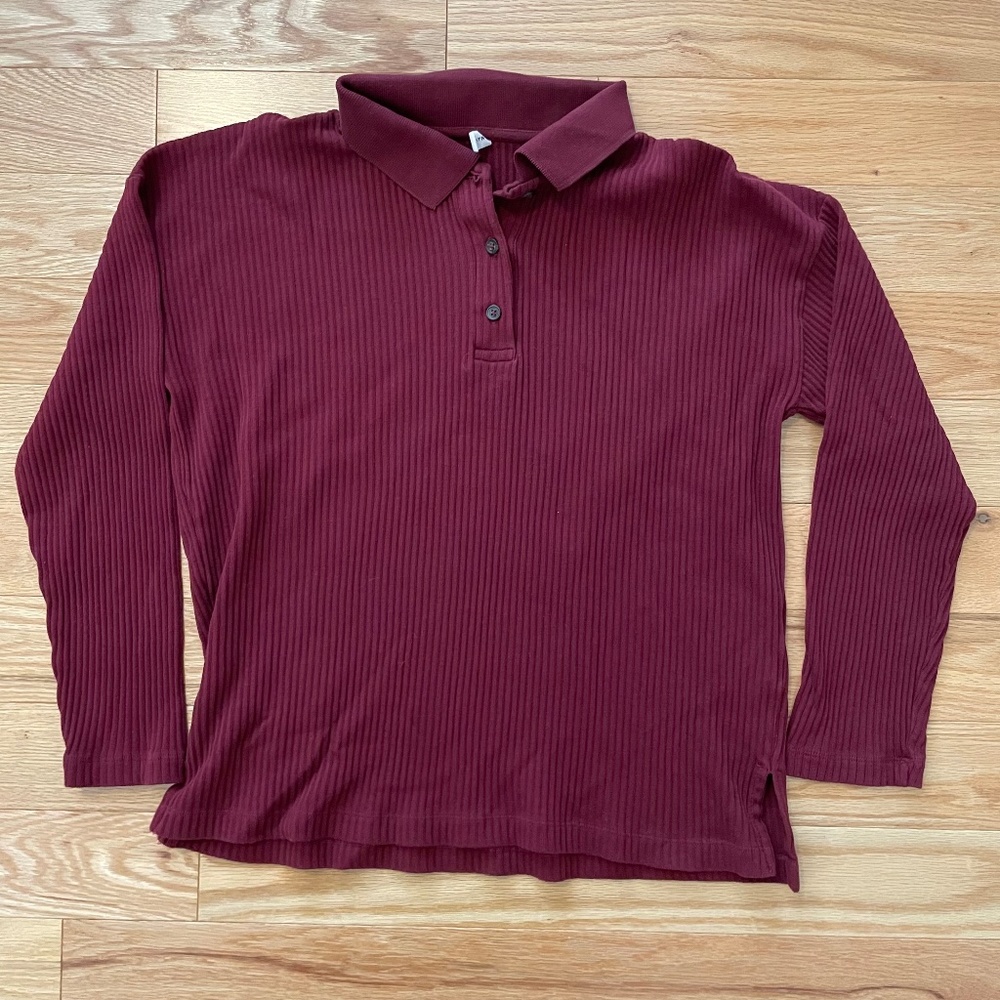 Kotn rib cotton polo shirt